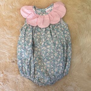 Charming Pink and Blue Floral Kids Bubble